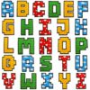 Wholesale Polyester Embroidered Alphabet Patches Colorful 26 Letters for Clothing Bags Repair Gift
