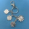 Wholesale Pastoral Floral Alloy Keychain Pendant Decorative Accessory Gift