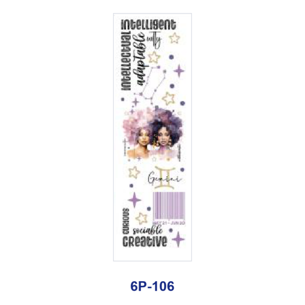Wholesale 2/8/16pcs UV DTF Stickers Zodiac Figure Star Constellation Positive Text Print Pen and Bookmark Stickers