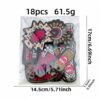 Wholesale Trendy Sweet Cool Checkerboard and Western Cowboy Cloth Patch Set 18 Pieces Polyester Embroidery Patches for DIY Clothing Decor Resale