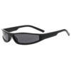 Wholesale Retro Hip Hop Ring Sunglasses Black Grey Lenses Outdoor Driving Fashion Accessory