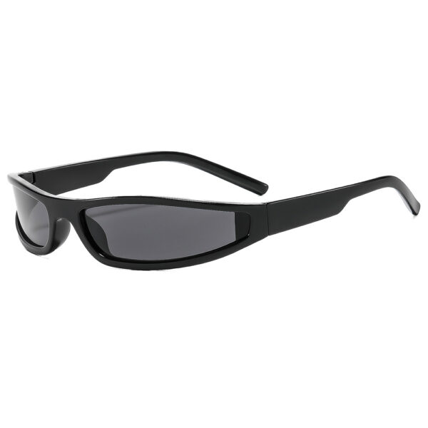Wholesale Retro Hip Hop Ring Sunglasses Black Grey Lenses Outdoor Driving Fashion Accessory