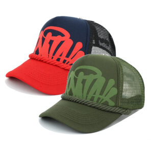 Wholesale English Letter Printed Trucker Cap Pink Adjustable Mesh Fashion Accessory