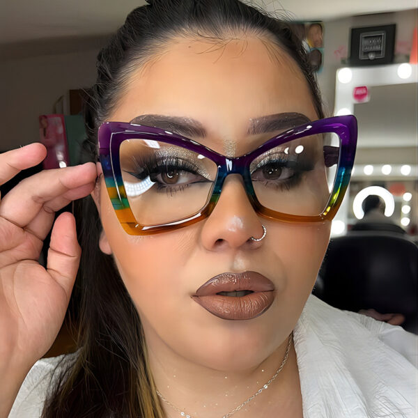 oly-3b77da131f7494e4f07e1a258d3ad13b Wholesale Trendy Cat Eye Anti Blue Light Glasses Black Coffee Frame Office Fashion Accessory