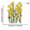 Wholesale Trendy Cartoon Embroidered Patch Colorful Flower Cloth Sticker for Clothing Decoration