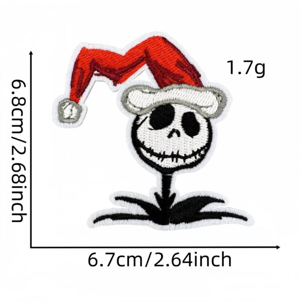 oly-3ba113b5848a598c2300231793e701de Wholesale Colorful Skull Embroidery Patch Polyester Thread Decorative Accent for Bags Jackets and DIY Crafts