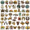 Wholesale Western Cowboy Cactus Denim Patch Machine Embroidery Craft Supply for Bags