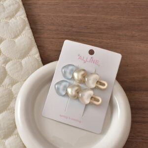 12# blue 3 love clip-2pcs
