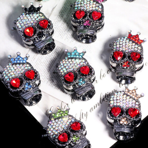 oly-3be43ad0443ad9ecb01b32a4cdd0f946 Wholesale Skull Crown DIY Beads Decorative Accessory Gift for Keychain Phone Chain