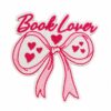 Wholesale Polyester Embroidered Book Patches Pink English Slogan Decorative Set 23pcs Boutique Craft Supply