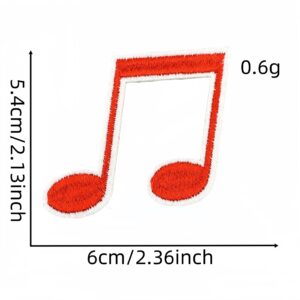 Musical note cloth sticker 8#