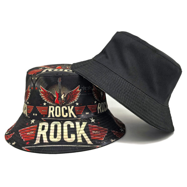 Wholesale Hip Hop Music Printed Unisex Bucket Hat for Casual Outdoor Party Resale