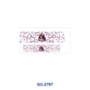 Wholesale 8pcs Zodiac Pink Cartoon Girl Print 3oz Cup Stickers Wrap