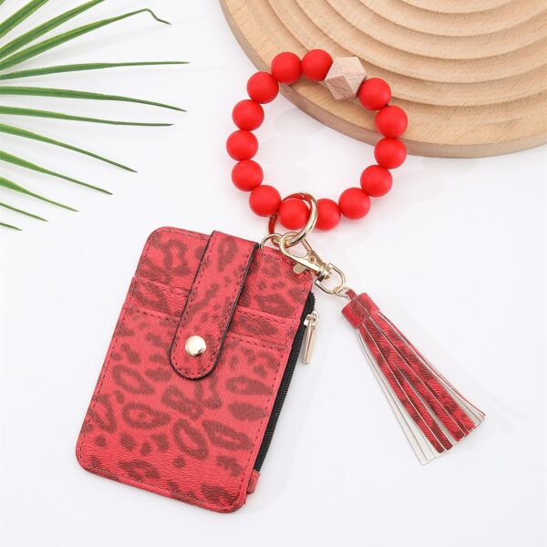oly-3c5078aab48510bac0e9a01b4cfe30c9 Wholesale Leopard Print PU Card Holder Wristlet Keychain Wallet for Women Boutique Resale