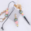 Wholesale Korean Style Cartoon Pencil Silicone Wrist Keychain Set DIY Charm Accessory for Graduation Gifts