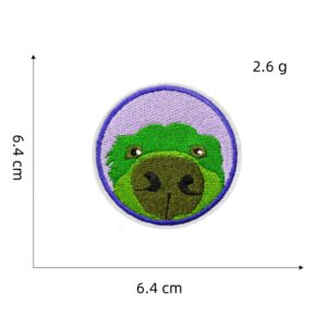 Purple series cloth stickers 3#