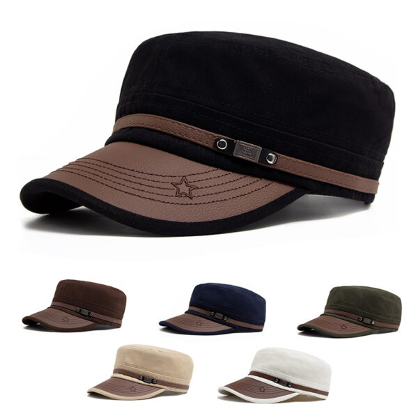 Wholesale Flat Top Cap with Curved Brim Sunscreen Adjustable Coffee Fashion Accessory for Resale