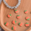 oly-3c657f602f68859603731183cced1f63 Wholesale Zinc Alloy Drip Oil Orange Persimmon Pendant Charms for DIY Jewelry and Phone Accessories
