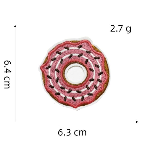oly-3c71b6a67f6a4fc091b517abd08b3d49 Wholesale Polyester Donut Cloth Stickers Decorative Patches for Bags Clothes Everyday Use