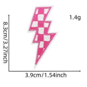 Plaid lightning cloth sticker 11#