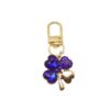 Wholesale Trendy Four Leaf Clover Rhinestone Keychain Pendant Zinc Alloy Bag Charm