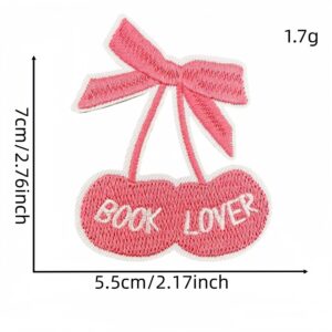 Pink book cloth sticker 9#