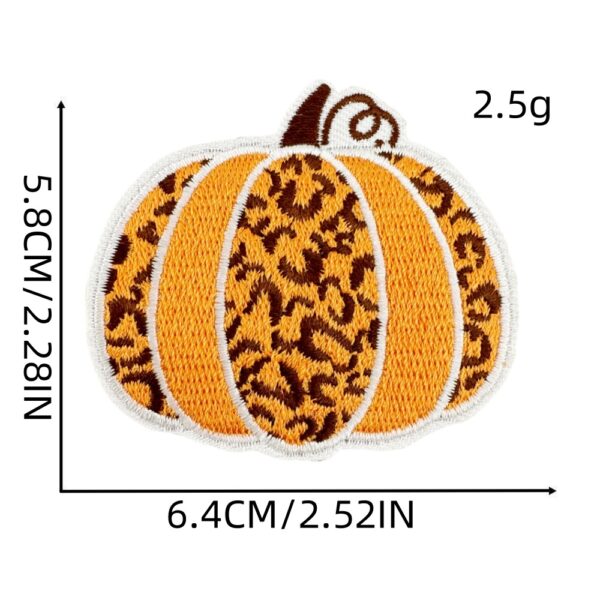 Wholesale Embroidered Pumpkin Patch - Harvest Thanksgiving Decor - Polyester Cloth Sticker for Home Decor Gift