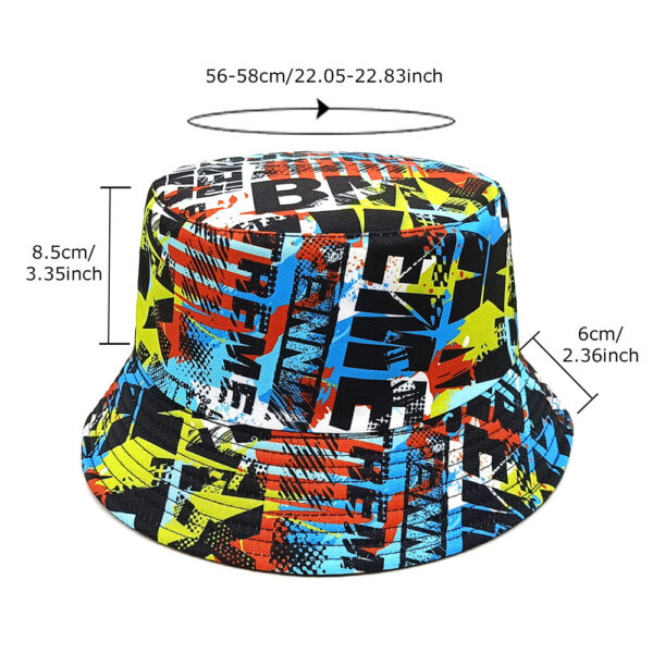 Wholesale Printed Anime Bucket Hat Stylish Sun Protection Hat for Men Women