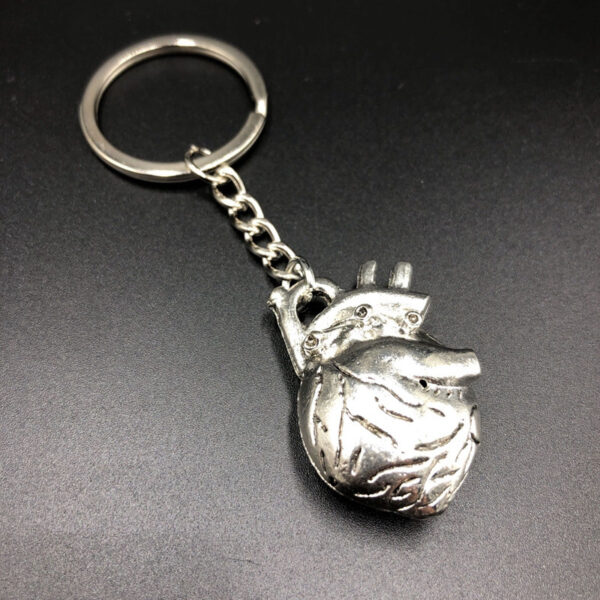 Wholesale Trendy Sun Moon Brain Heart Alloy Keychain Pendant Boutique Resale Accessory