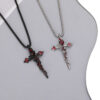 oly-3cc0d3930b52ee632b4383c22b93eaff Wholesale Stainless Steel Cross Pendant Necklace with Heart Design Layering Jewelry for Party Gift