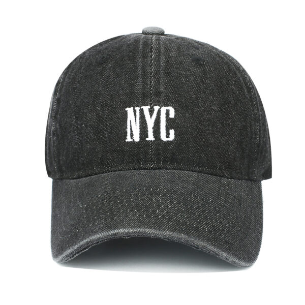 oly-3cc3a5e52d2411435372b54d4814ecb6 Wholesale Denim NYC Embroidered Baseball Cap Curved Brim Adjustable for Resale