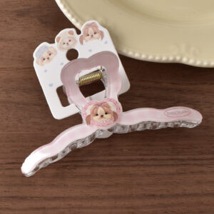 #10 Pink Puppy Heart Cross - 11cm