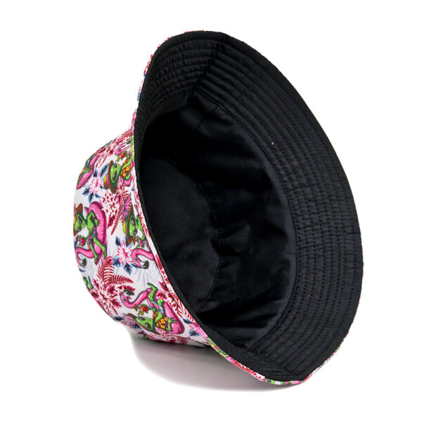 Wholesale Chic Unisex Bucket Hat Double Sided Cartoon Print Sun Hat for Beach Outdoor Vacation