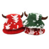 Wholesale Plush Horn Bucket Hat Funny Christmas Design Women's Party Hat