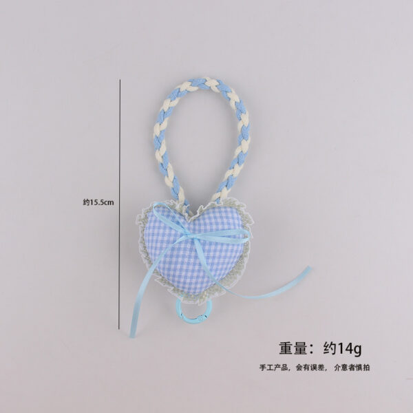 oly-3cf468fb89cc041c135cb6b0c56a2d4b Wholesale Lace Heart Silicone Phone Wrist Strap Keychain Sweet Candy Color Fashion Accessory for Girls