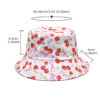 oly-3cfa01519621ec99504e8b75d776e32f Wholesale Fashion Reversible Bucket Hat Pink Cherry Print Sun Protection Hat for Women Men Gift Resale