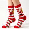 oly-3d14500d0abde3645b5b7bca4ed72b9c Wholesale Cotton Christmas Mid Calf Socks Red Santa Pattern Casual Boutique Socks