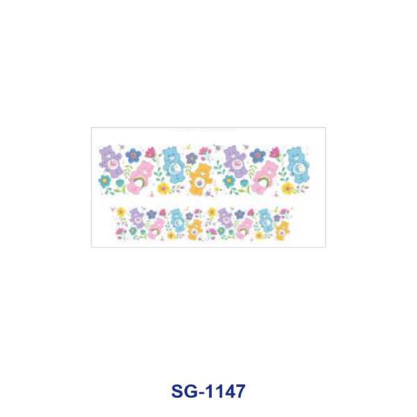 oly-3d2230ed6c78543b8a7b3a13e467365e Wholesale 8pcs Mixed Rainbow Teacher Cartoon Anime Frog BOW Floral Leaf Print 3oz Cup Stickers Wrap