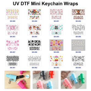 Wholesale 8pcs Hand Drawn Cartoon Figure Bow Floral Maternal Slogan Peace Sign Decor Mini Cup Keychain Sticker OLY Exclusive