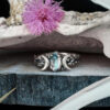 Wholesale Alloy Vintage Bohemian Double Moon Ring with Zircon - Chic Jewelry Accessory for Boutique Resale