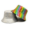 oly-3d415548e2f1e1eb2f0c40e0bf6557f0 Wholesale Double Sided Fish Scale Pattern Bucket Hat Unisex Sun Protection Cap for Everyday