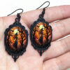 Wholesale Vintage Skull Glass Pendant Necklace Fashion Accessory for Resale