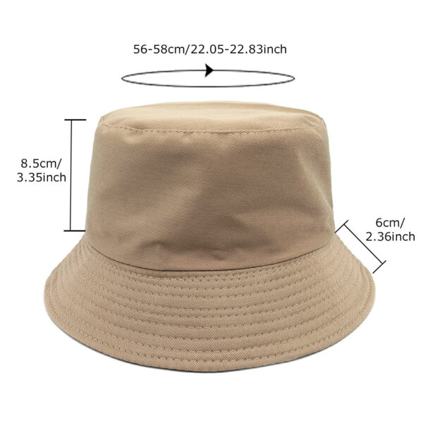 Wholesale Fashion Double Sided Bucket Hat Khaki Sun Protection Hat for Everyday Use