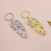 oly-3d5aae6471172c569439a5957d01d23a Wholesale Light Luxury Feather Rhinestone Long Pendant Keychain Metal Car Key Accessory