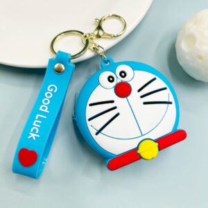Leather cord sanrio coin purse - doraemon