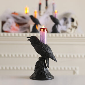 Crow lamp purple