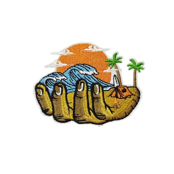 Wholesale Landscape Pastoral Embroidered Patches, DIY Fashion Accessory for Camping Home Decor, Stylish Gift