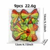 Wholesale Cartoon Bow Embroidered Patch Rainbow Pattern Iron-On Clothing Accessory DIY Craft Supply