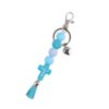 oly-3d8216a8af1f97d621d3f7cea79948be Wholesale Silicone Cross Tassel Beaded Keychain Black White Car Key Accessory Boutique Resale