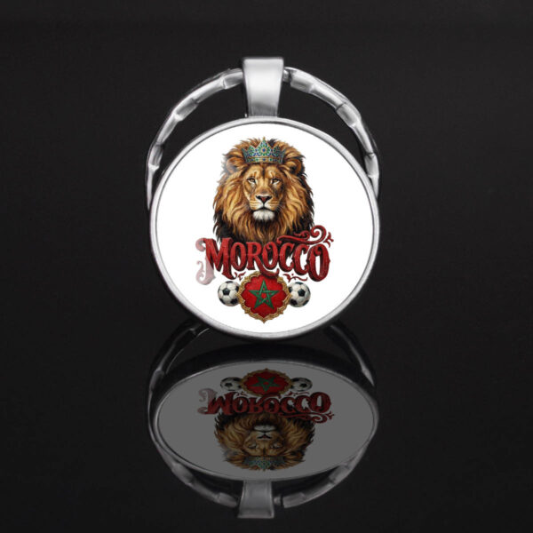 Wholesale Metal Keychain Flag Design Gift for Football Fans